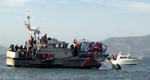 WINDSURFERS & KITEBOARDERS RESCUED FROM SAN FRANCISCO BAY