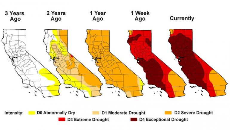 DROUGHT CONTINUES TO PLAGUE CALIFORNIA