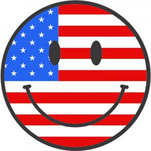Smiley American Flag