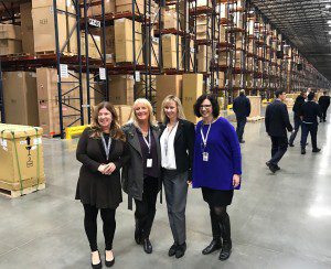 Pictured l-r:  Beth Frisher, Port of Oakland; Susan Ransom, OICT/SSA: Jane Bedard, Expeditors International; Karen Vellutini, Devine Intermodal