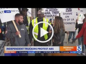 Video of strike over California AB5