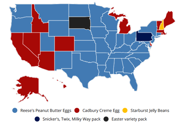 CONFECTIONARY MAP